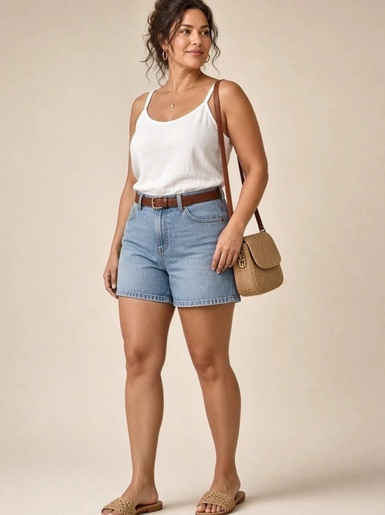 Lee Pants - Lee The Scroll Jean Shorts in Blue Size 12 NWT